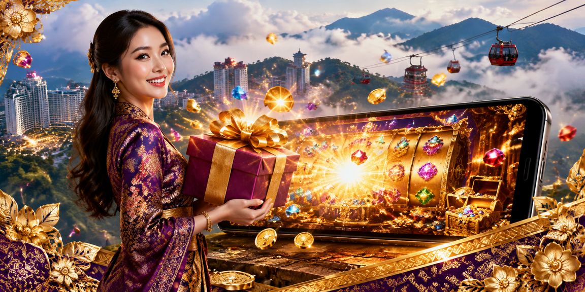 Suasana permainan kasino bergaya batik di Genting Highlands Malaysia