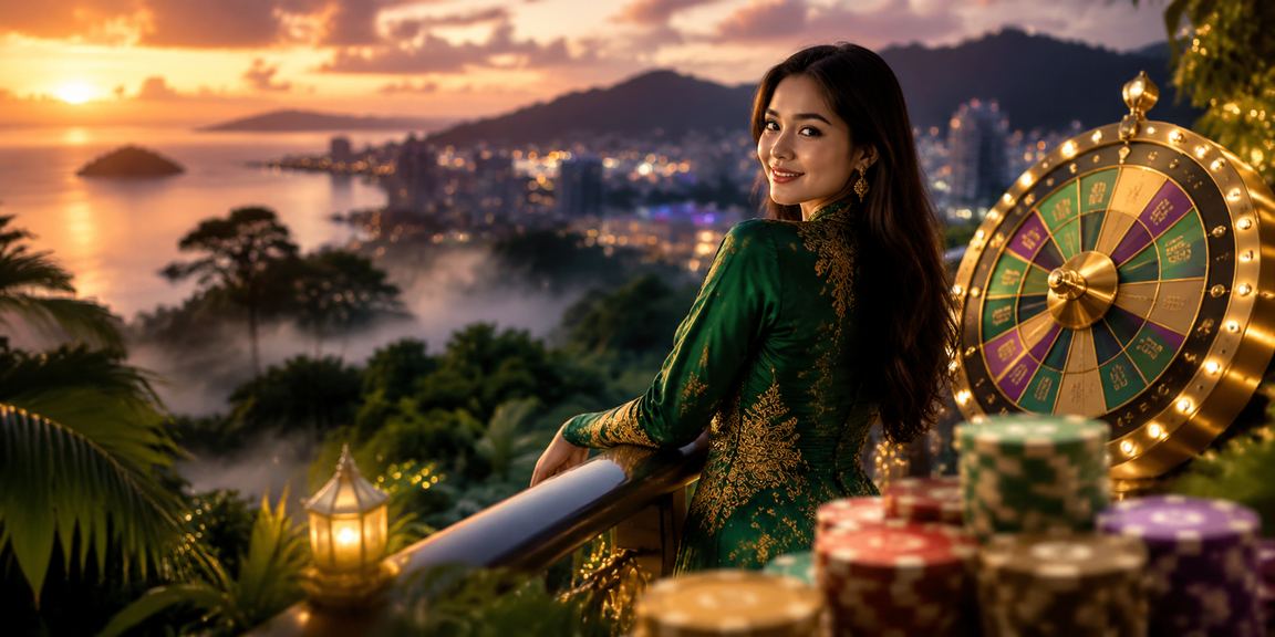Permainan Roulette suasana Hari Raya di Kota Kinabalu Sabah Malaysia
